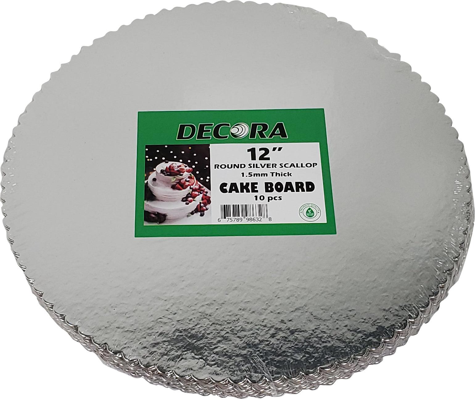 CLR - Decora - 12" Silver Scallop Sheets - Round - 1.5mm Thick
