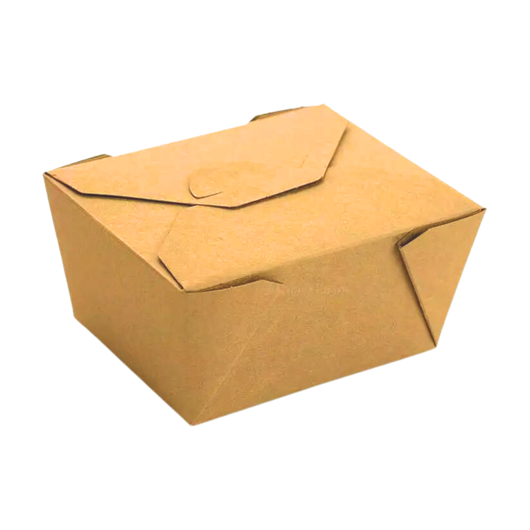 49 oz Kraft Top Folded Take-Out Paper Container - #2