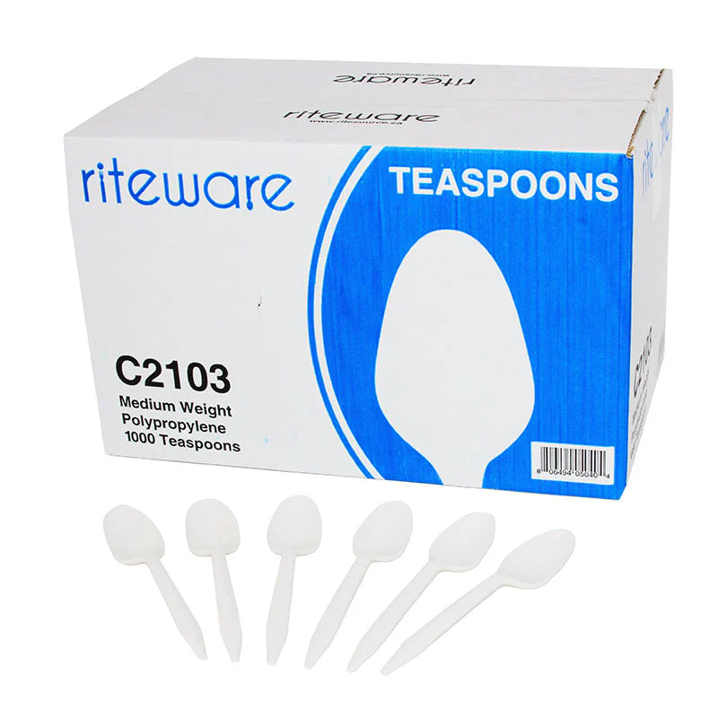 Riteware PP Medium Weight Teaspoon - 1000/cs