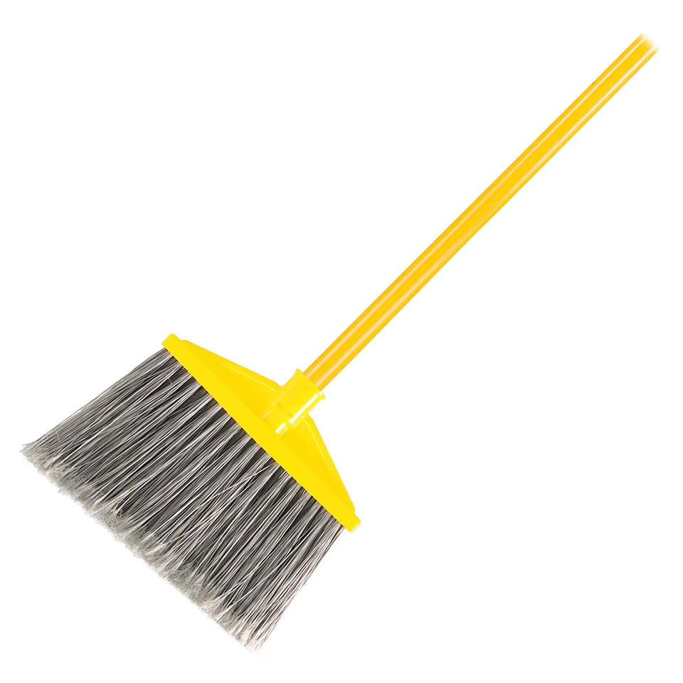 10.5 Inch Angle Broom with Flagged Polypropylene Fill
