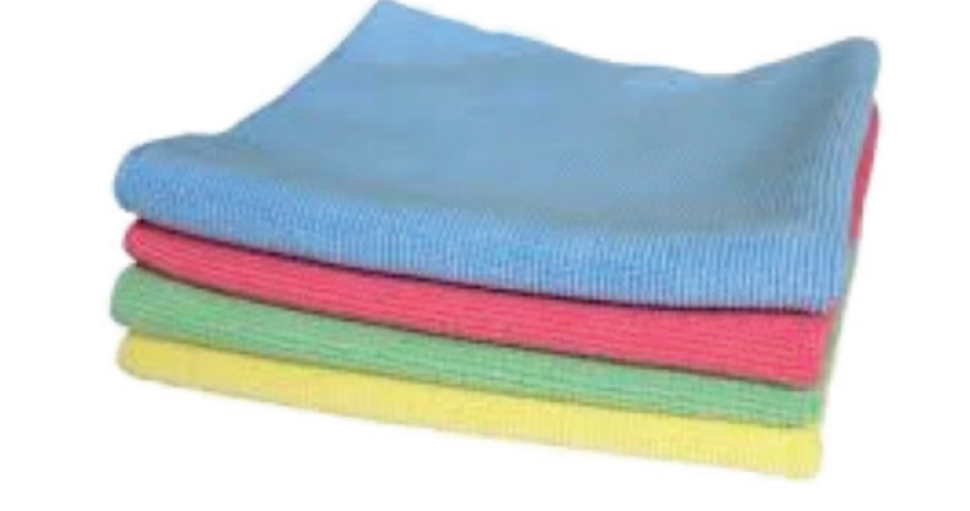 Janitor's Choice - Microfiber Cloth - 30x30cm, Red,Blue,Yellow,Green | 60pcs/pack, 5pack/cs