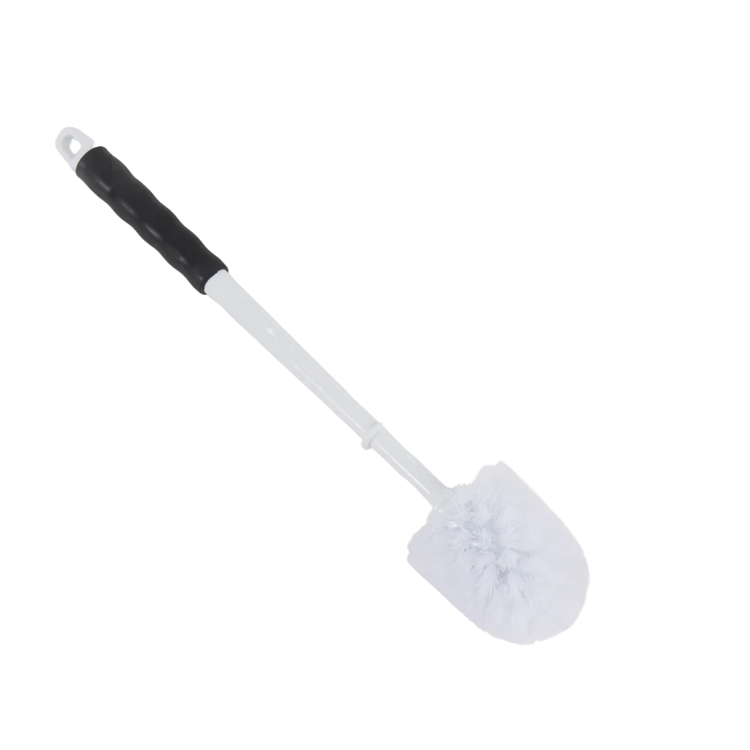 Trust - Toilet Brush - Plastic Handle, PP Fill, White, 7.5 x 7.5 x 42.0 cm | 1 Piece