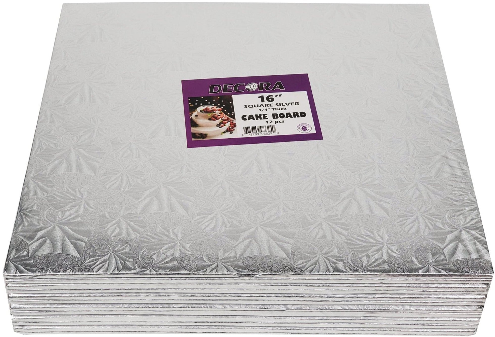 CLR - Decora - Cake Board - Square - 16x16x1/4