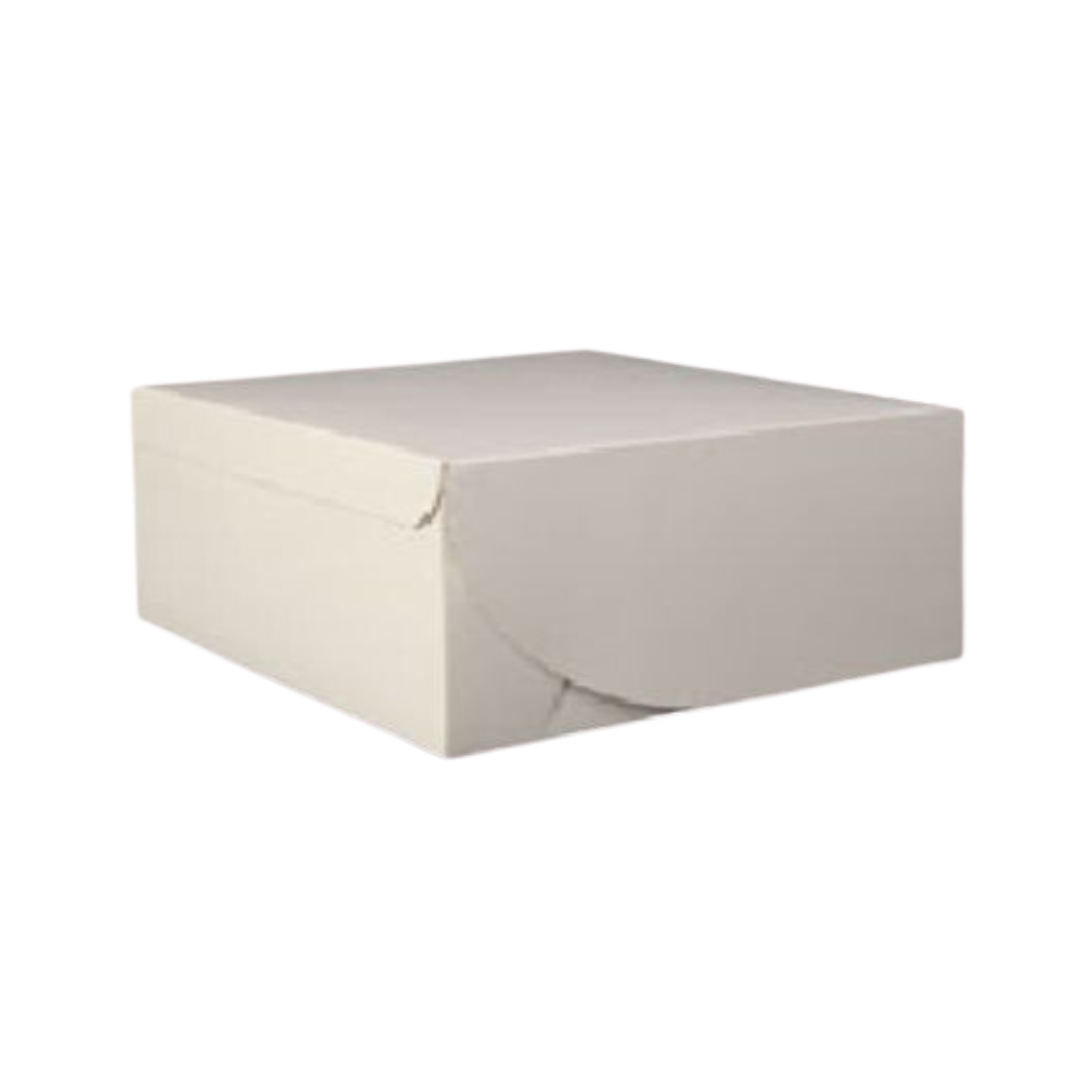 10" x 10" x 5" White Cake Box