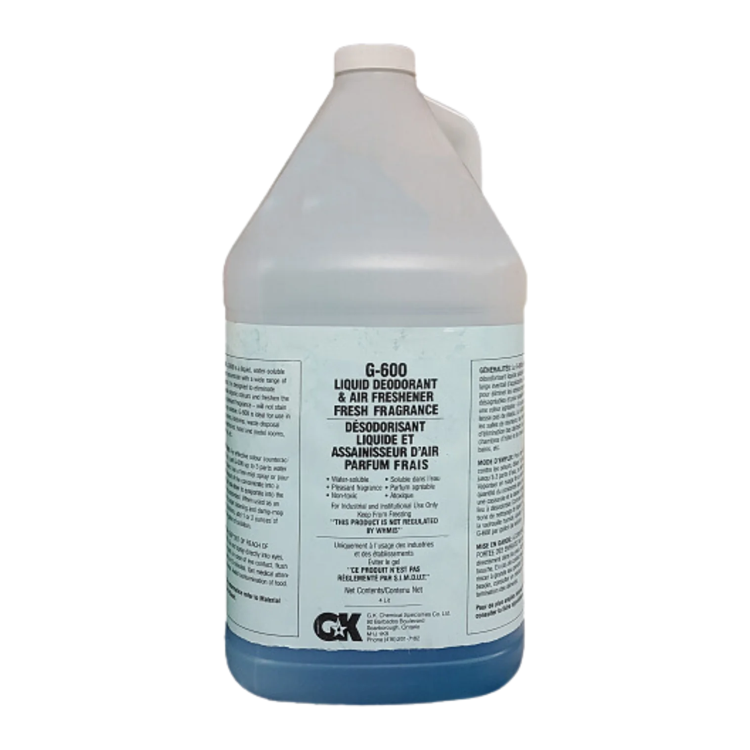 GK - Fresh Scent Liquid Deodorant - G600 | 4 x 4 L, 12x3/S
